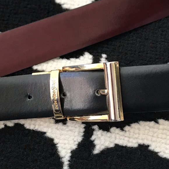 Yves Saint Laurent Other - Vtg YSL Belt Two Toned Metal Buckle